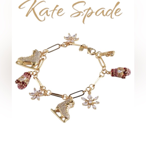 SOLD! NWT! KATE SPADE - Snowflake Charm Bracelet - Picture 4 of 5
